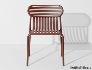 WEEK-END - Stackable powder coated aluminium garden chair _ Petite Friture