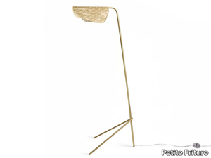 MÉDITERRANÉA - LED brass floor lamp with tripod _ Petite Friture