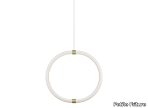 UNSEEN - LED brass and plycarbonate pendant lamp _ Petite Friture