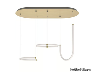 UNSEEN - LED brass adn piolycarbonate pendant lamp _ Petite Friture