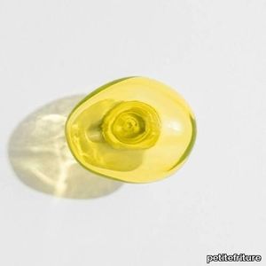 Bubble Small Coat hook L3.7inch - Transparent Yellow