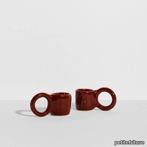 Donut Set of 2 espresso - Cherry