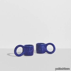 Donut Set of 2 espresso - Blue