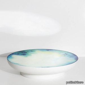 Francis Extra-Large Mirror coffee table - Blue/Yellow Watercolor