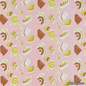 Wallpaper Les Crafties - Mosaique / Pink