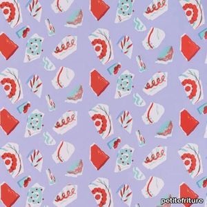 Wallpaper Les Crafties - Mosaique / Red