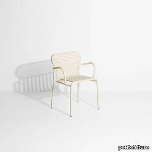 Week-end Week-End Garden Chair with armrests - Ivory Studio Brichet-Ziegler