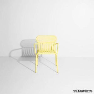 Week-end Week-End Garden Chair with armrests - Yellow Studio Brichet-Ziegler