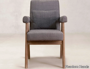 KESA RAGI - Fabric armchair with armrests _ Phantom Hands