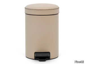 Leather bathroom waste bin - Leather bathroom waste bin _ Pinetti