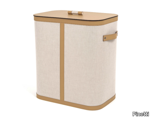 PENELOPE - Regenerated leather and cotton laundry container _ Pinetti