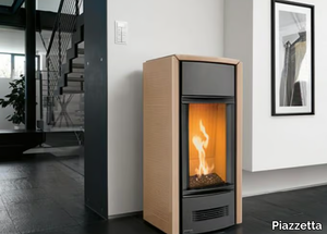 G963 D - Gas steel stove for air heating _ Piazzetta