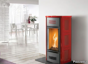 G963 - Gas steel stove for air heating _ Piazzetta