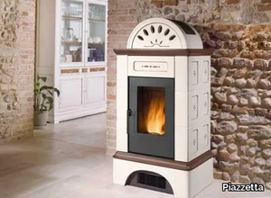 BRUNICO 5 STARS - Pellet faïence stove _ Piazzetta