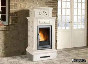 CANAZEI - Pellet faïence stove _ Piazzetta