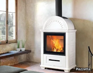 STUBOTTO C - Wood-burning Central wall-mounted stove Class A+ _ Piazzetta