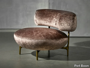 ELLA LIVING - Upholstered fabric armchair _ Piet Boon