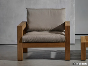 LARS OUTDOOR - Garden easy chair with armrests _ Piet Boon