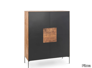 NEW ZEN - Steel and wood highboard with doors _ Pilma