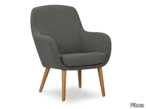 NIMES - Fabric easy chair with armrests _ Pilma