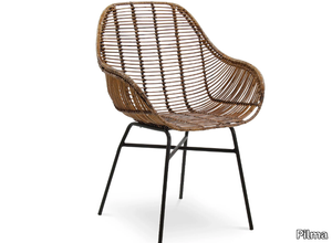 BALI - Rattan chair with armrests _ Pilma