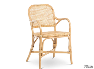 BOULEVARD - Rattan chair with armrests _ Pilma