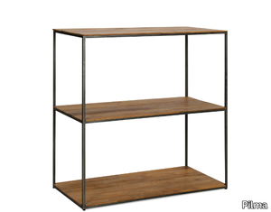 CUTE - Open modular steel and wood bookcase _ Pilma