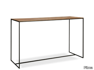 CUTE - Rectangular steel and wood console table _ Pilma