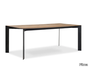 FUSION - Rectangular teak table _ Pilma