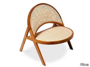 IDERA - Teak and rattan easy chair _ Pilma