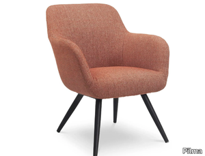PARMA - Fabric easy chair with armrests _ Pilma