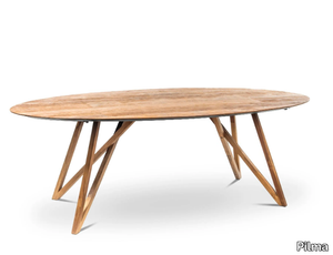 SPIDER - Oval teak table _ Pilma