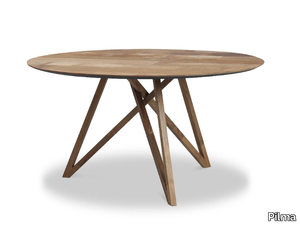 SPIDER - Round teak table _ Pilma