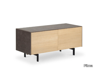 XENA - Low oak TV cabinet _ Pilma