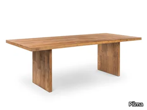 LAND - Rectangular teak table _ Pilma