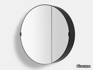 GLOBO - Round bathroom mirror with cabinet _ Pirovano