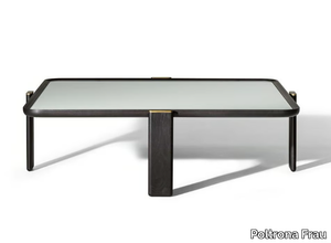 DUO - Square glass coffee table _ Poltrona Frau