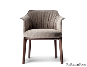 ARCHIBALD - Upholstered fabric easy chair with armrests _ Poltrona Frau