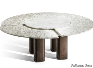 JANE - Round marble table _ Poltrona Frau