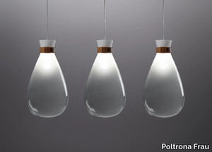 SOFFI - Glass pendant lamp _ Poltrona Frau