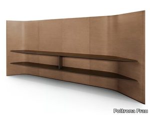 TRUST - Freestanding oak office screen _ Poltrona Frau