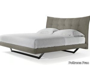 AURORA TRE - Fabric bed with upholstered headboard _ Poltrona Frau