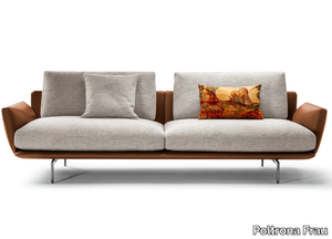 GET BACK - 2 seater fabric and leather sofa _ Poltrona Frau