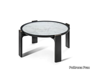 DUO - Round marble coffee table _ Poltrona Frau