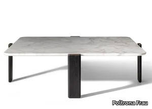 DUO - Square marble coffee table _ Poltrona Frau