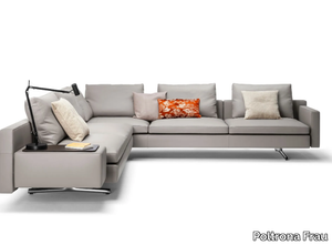 IN THE MOOD - Corner 6 seater leather sofa _ Poltrona Frau