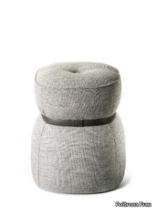 LEPLI - Upholstered fabric stool _ Poltrona Frau