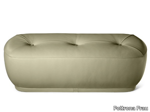 LEPLI - Upholstered leather bench _ Poltrona Frau