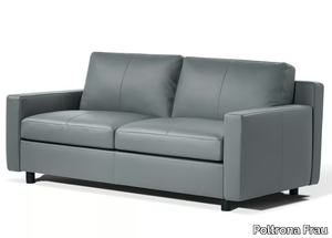 MASSIMOSISTEMA - Leather sofa bed _ Poltrona Frau