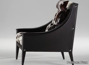 DEZZA - Horse hide armchair with armrests _ Poltrona Frau